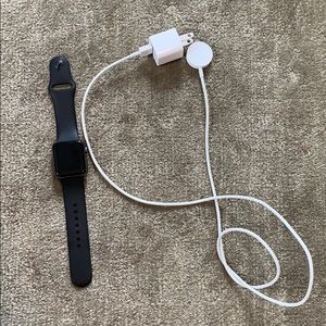 All black Apple Watch series 3